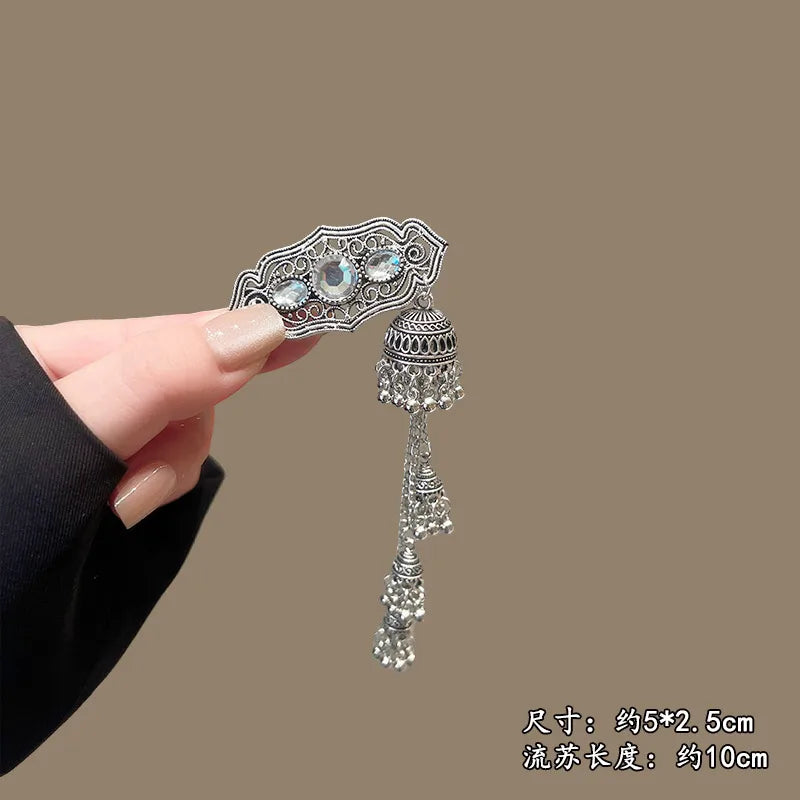 Boho Vintage Tassel Brooch (Code-ZX#472)