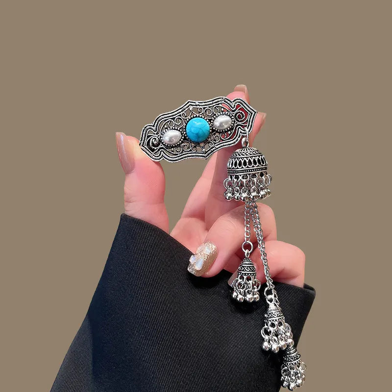 Boho Vintage Tassel Brooch (Code-ZX#472)