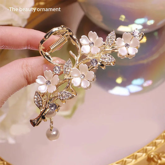 Pearl Blossom Hair Clip (Code-ZX#453)