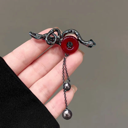 Elegant Floral Tassel Hair Clip (Code-ZX#468)