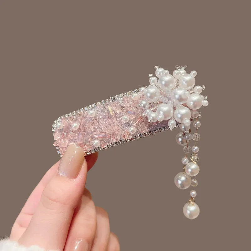 Crystal Butterfly Tassel Hair Clip (Code-ZX#476)