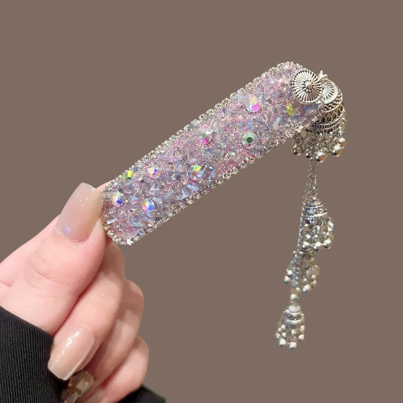 Crystal Butterfly Tassel Hair Clip (Code-ZX#476)