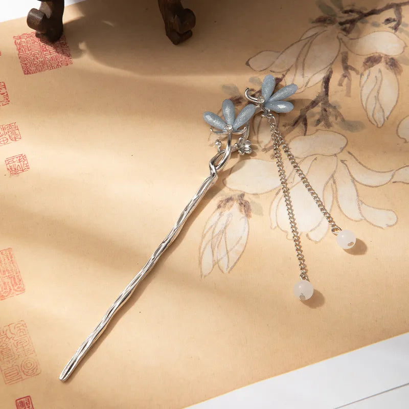 Floral Tassel Vintage Hairpin Set (Code-ZX#480)