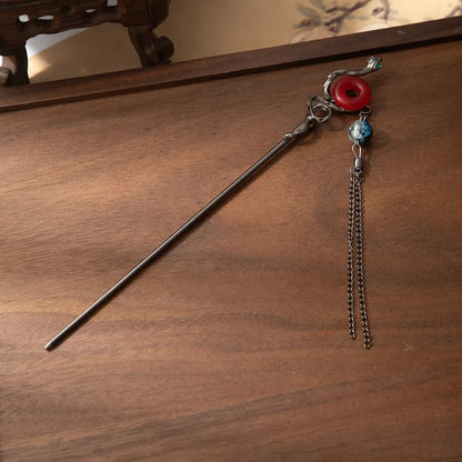 Floral Tassel Vintage Hairpin Set (Code-ZX#480)