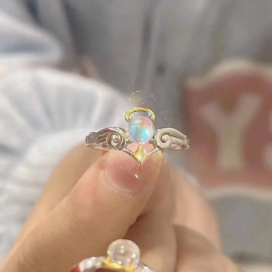 Angel & Devil  Rings – Adjustable Gothic Fantasy Design