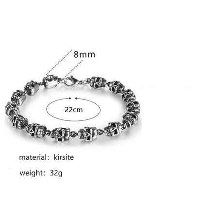 Skull Alloy Plating Halloween Men's Bracelets Men's Chain Bracelets