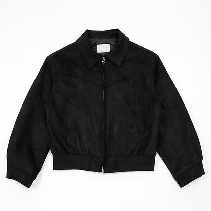 Vintage Suede Zip Jacket (Code-ZX#401)