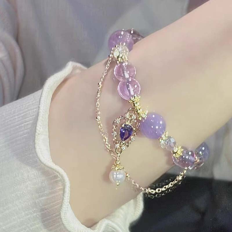 Amethyst Dream Crystal Bracelet (Code-ZX#591)