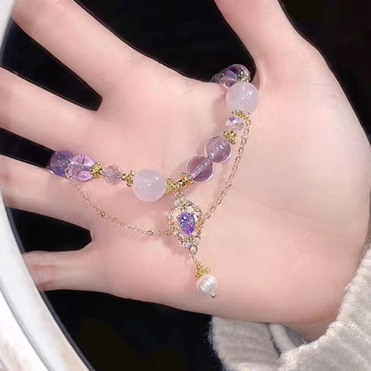 Amethyst Dream Crystal Bracelet (Code-ZX#591)