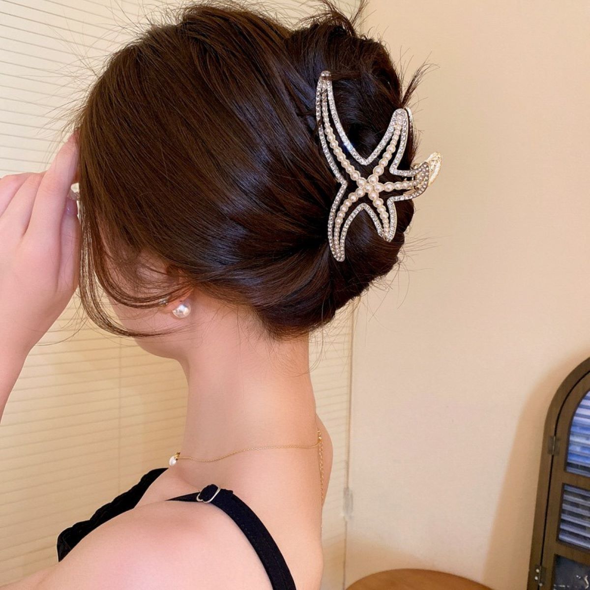 Pearl Starfish Hair Claw (Code-ZX#463)