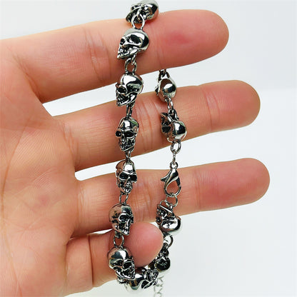Skull Alloy Plating Halloween Men's Bracelets Men's Chain Bracelets