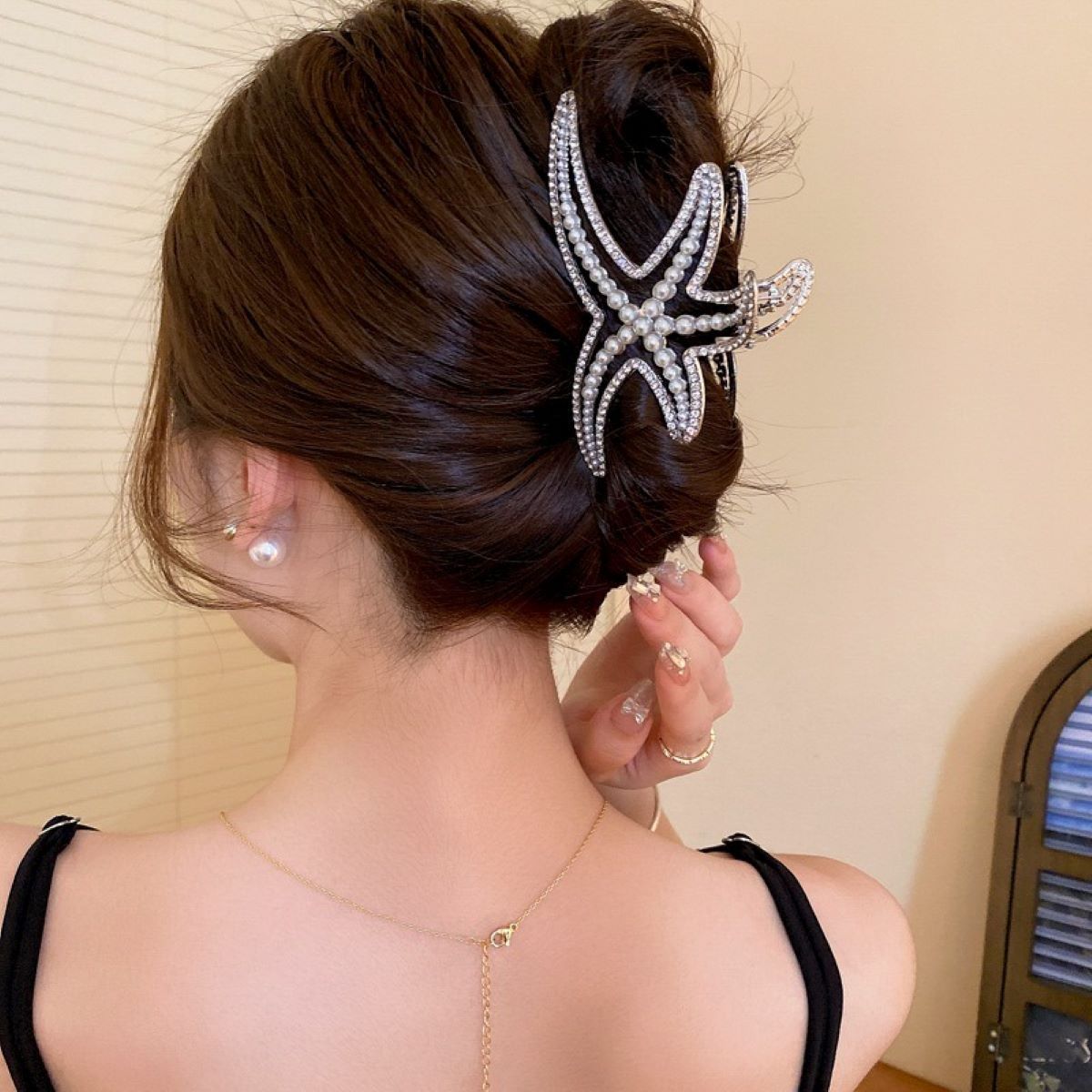 Pearl Starfish Hair Claw (Code-ZX#463)