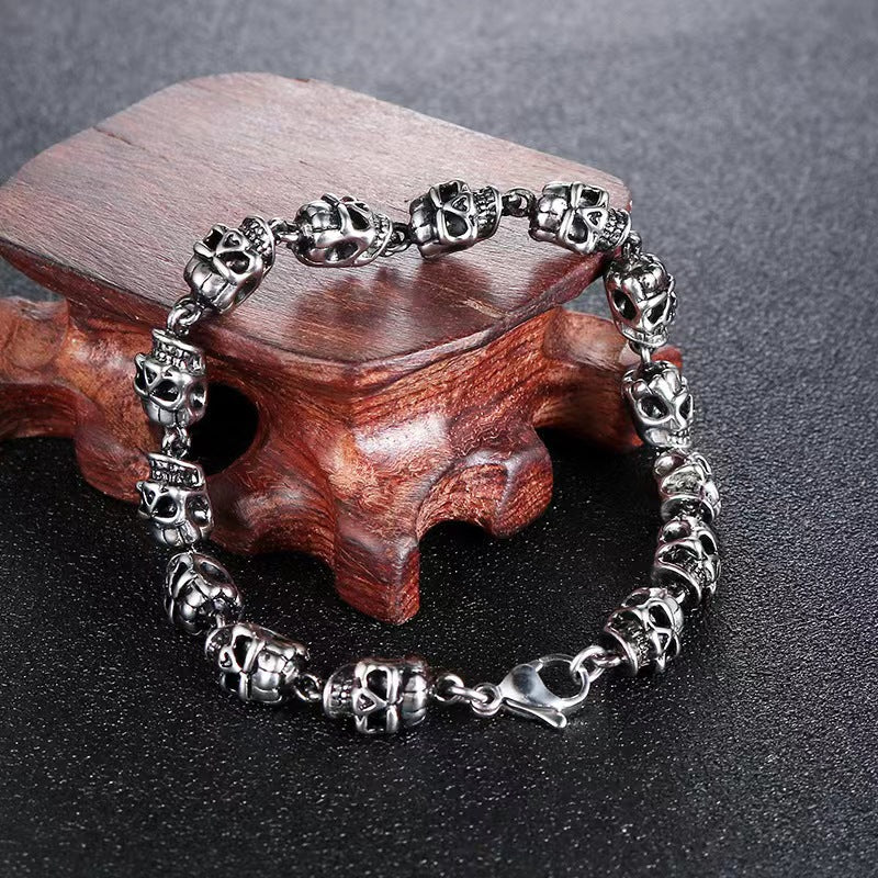 Skull Alloy Plating Halloween Men's Bracelets Men's Chain Bracelets