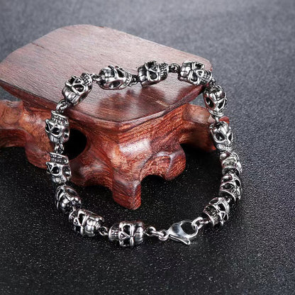 Skull Alloy Plating Halloween Men's Bracelets Men's Chain Bracelets