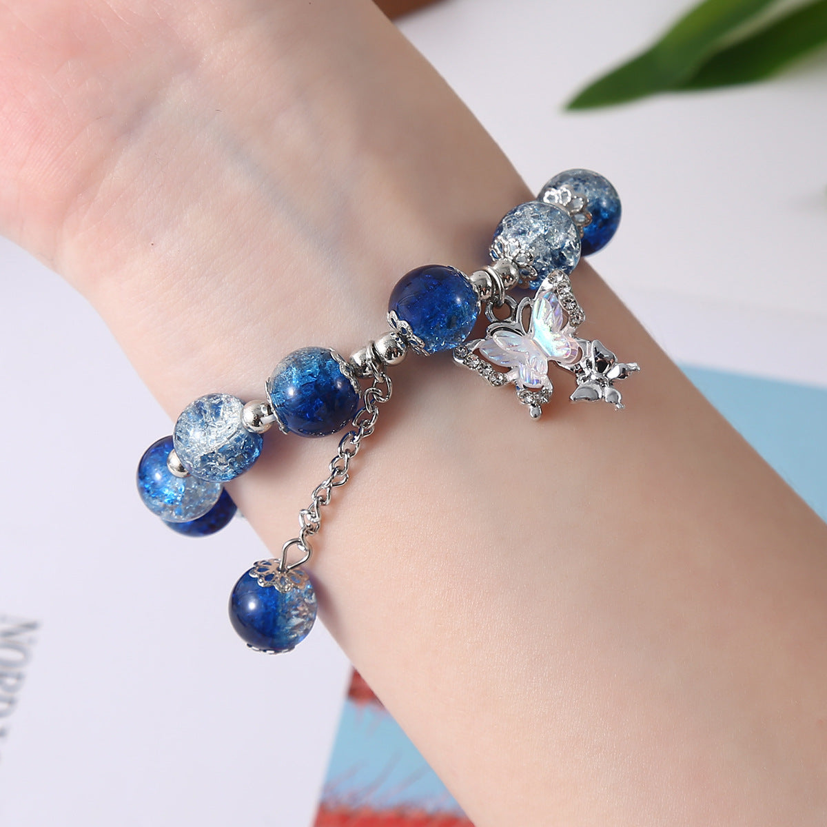 Pastel Dream Butterfly Bracelet (Code: ZX#64)