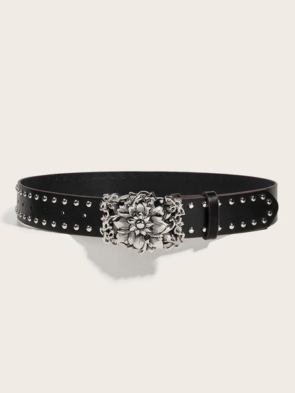 Midnight Bloom Stud Belt (Code-ZX#794)