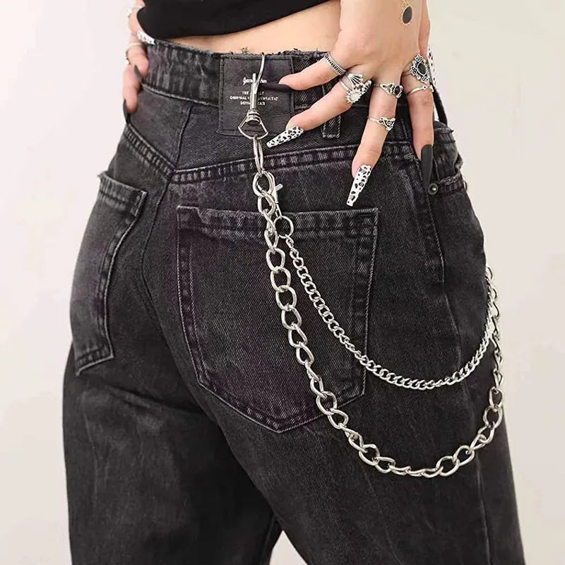Punk Double Layer Chain Belt (Code-ZX#721)