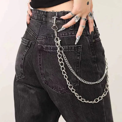 Punk Double Layer Chain Belt (Code-ZX#721)