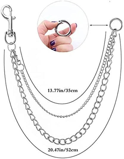 Punk Double Layer Chain Belt (Code-ZX#721)