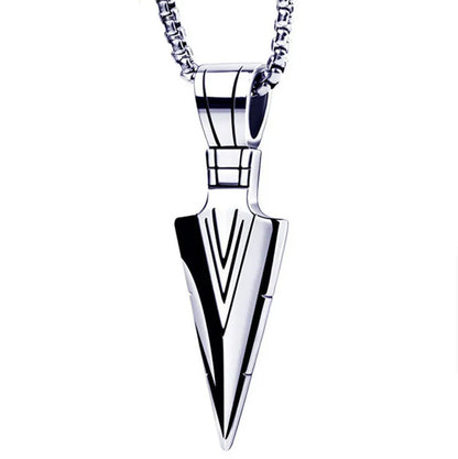 Silver & Gold with Leather Rope ,Retro Geometric Alloy Plating Necklace