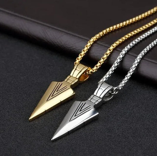Silver & Gold with Leather Rope ,Retro Geometric Alloy Plating Necklace