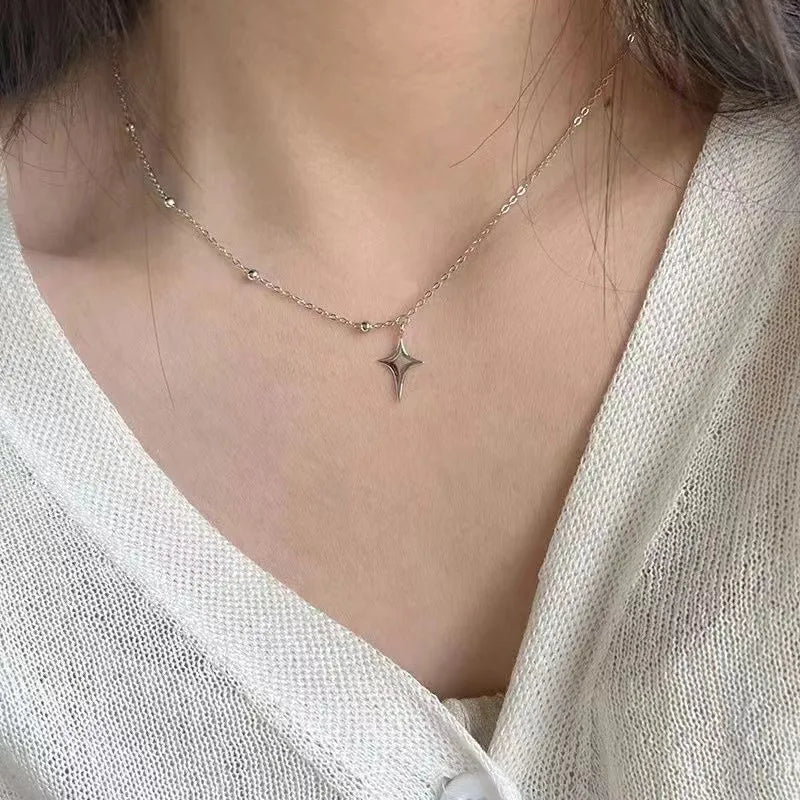 Silver Starlight Necklace (Code-ZX#563)