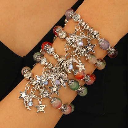 Celestial Charm Beaded Bracelet (Code-ZX#590)