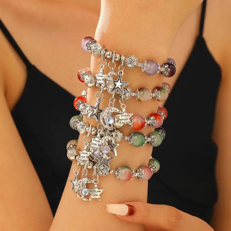 Celestial Charm Beaded Bracelet (Code-ZX#590)