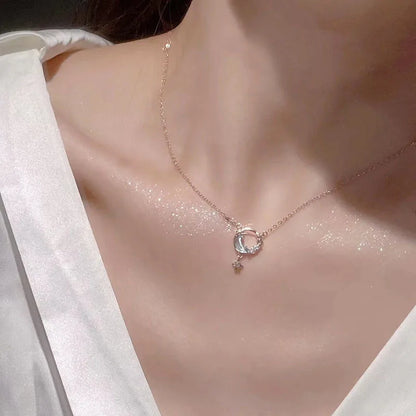 Moonlight Star Charm Necklace (Code-ZX#588)