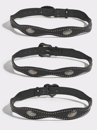 Western Turquoise Buckle Belt Collection (Code-ZX#746)