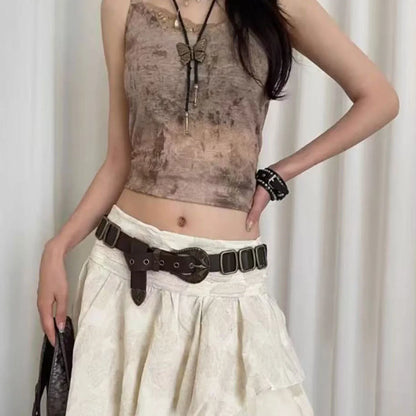 Versatile Accessories Decorative Y2K Belt High-End Fashion Retro Wasteland Style Women's Belt Jeans Belt