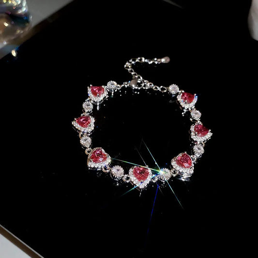 Aurora Heart Crystal Bracelet (Code: ZX#59)