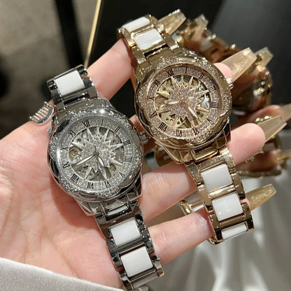 Starlit Mirage Ceramic Watch (Code-ZX#491)