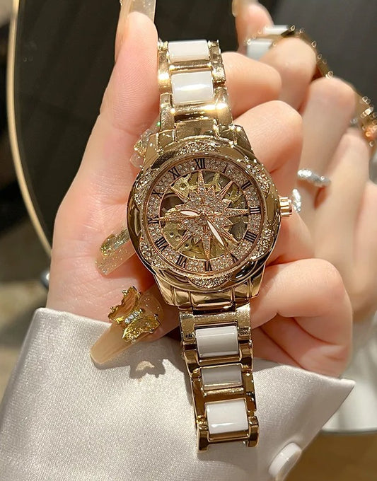 Starlit Mirage Ceramic Watch (Code-ZX#491)