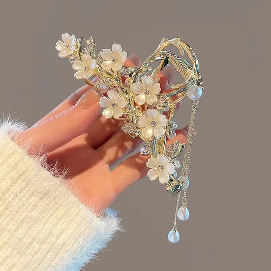 Blossom Pearl Hair Clip (Code-ZX#466)